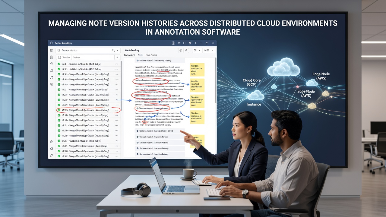 Managing Note Version Histories Across Distributed Cloud Environments in Annotation Software