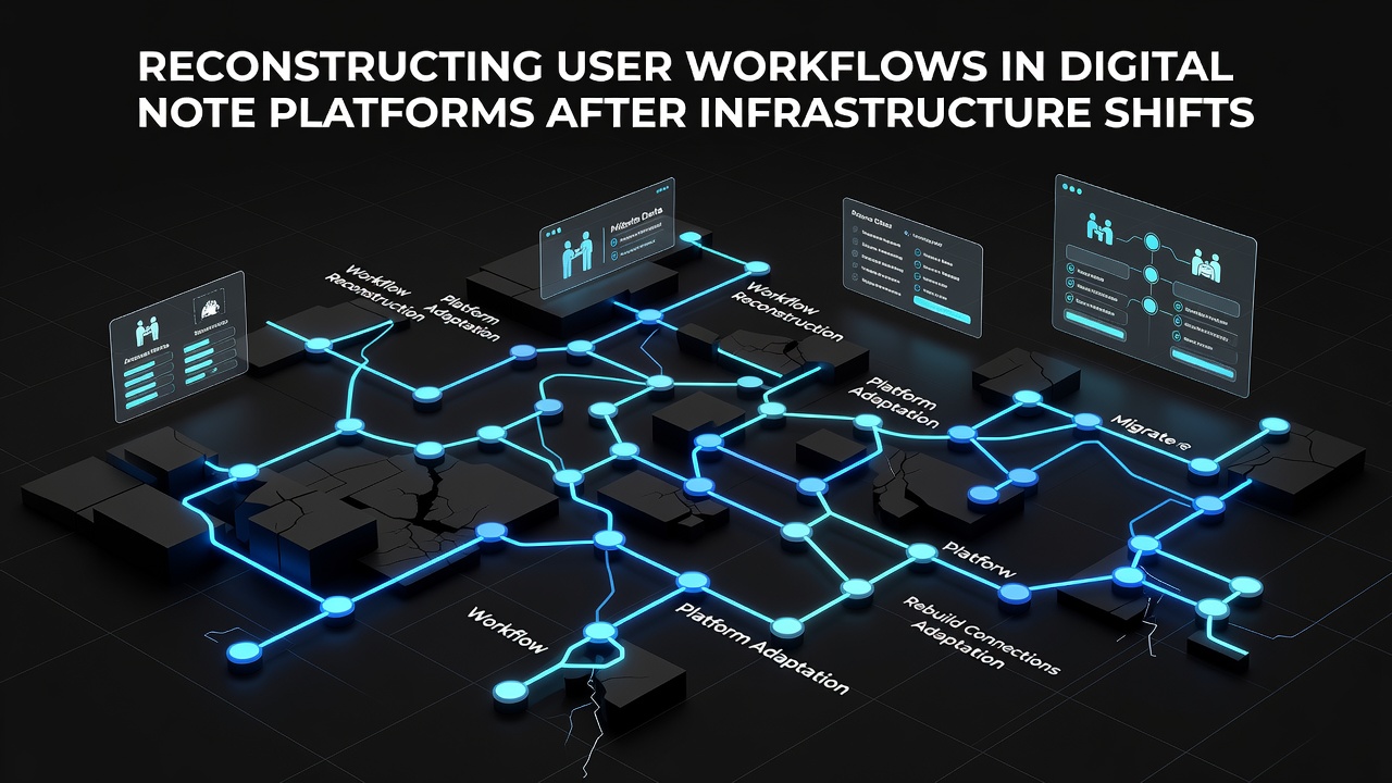 Reconstructing User Workflows in Digital Note Platforms After Infrastructure Shifts